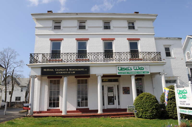 Jarvis-Hotchkiss House, 138-140 Washington Street (Connecticut Route 66), Middletown, Connecticut, USA. A contributing property of the Washington Street Historical District, which is listed on the National Register of Historic Places. Now law offices