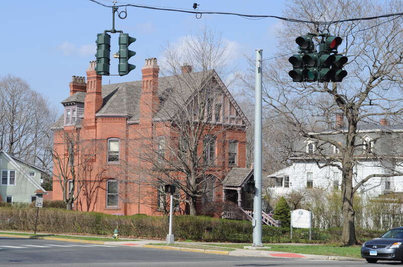 190 Washington Street (Connecticut Route 66) at the corner of High Street, Middletown, Connecticut, USA. A contributing property of the Washington Street Historical District, which is listed on the National Register of Historic Places. Now a law