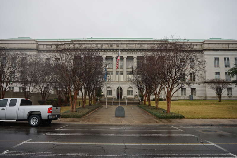 The Ouachita Parish Courthouse in Monroe, Louisiana (United States).