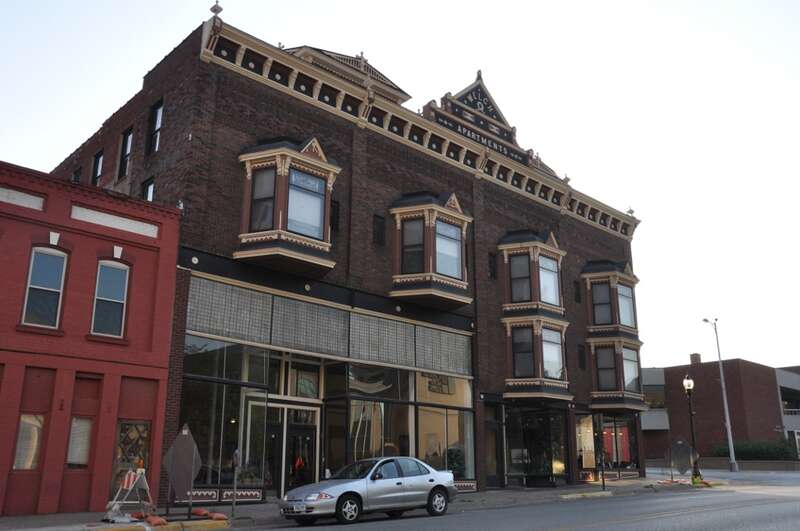 The Welch Apartments block in Muscatine, Iowa.