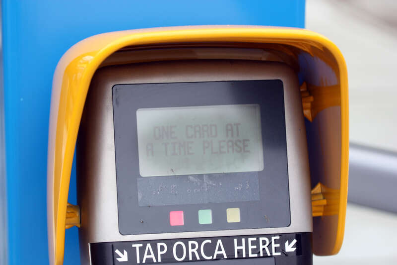 &amp;lt;a href=&quot;https://www.flickr.com/photos/wings777/&quot;&amp;gt;wings777&amp;lt;/a&amp;gt; played with the ORCA reader at the platform and discovered that if you have two ORCA cards in your wallet and try to scan one while the other is very close, you get this