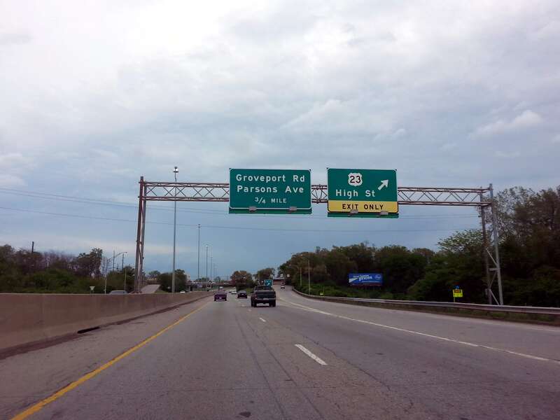 State Route 104 at US 23 in Columbus, Ohio
