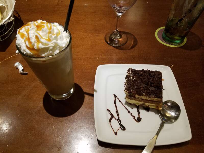 Ended the evening at the Olive Garden for dinner with Gary