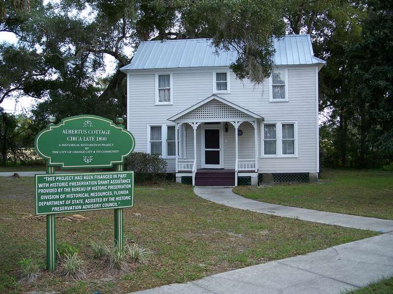 Albertus Cottage in Orange City Historic District, in Orange City, Florida