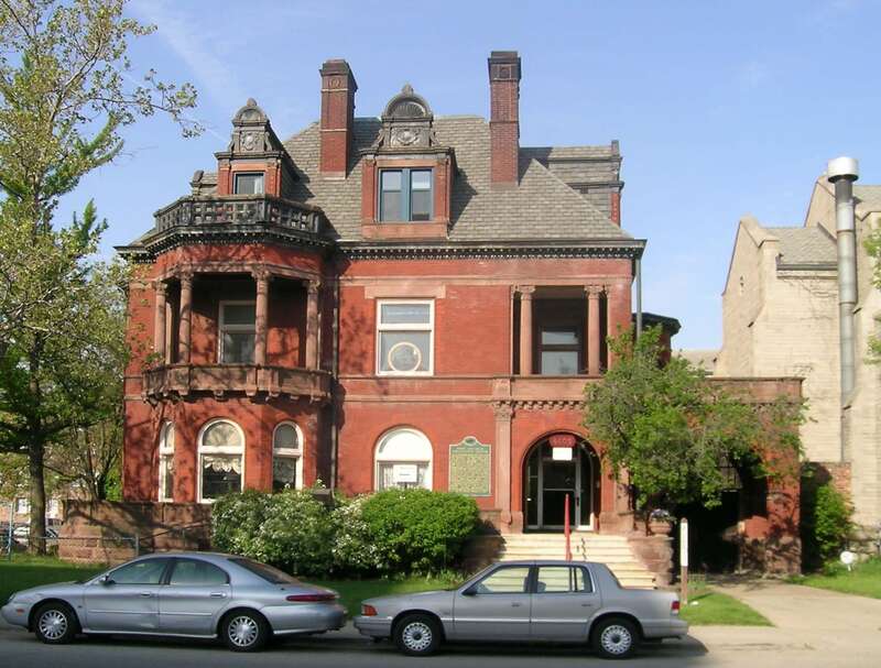 The Perry McAdow House in Detroit, Michigan, USA.