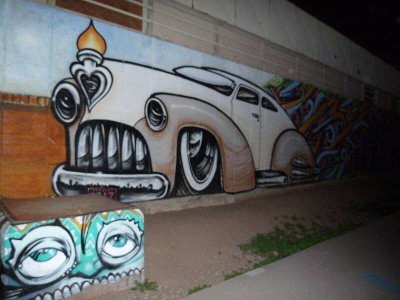 Phonix, AZ: La lo Rider Raising Dust in the Breeze.  Eyes by JoRael, 2012