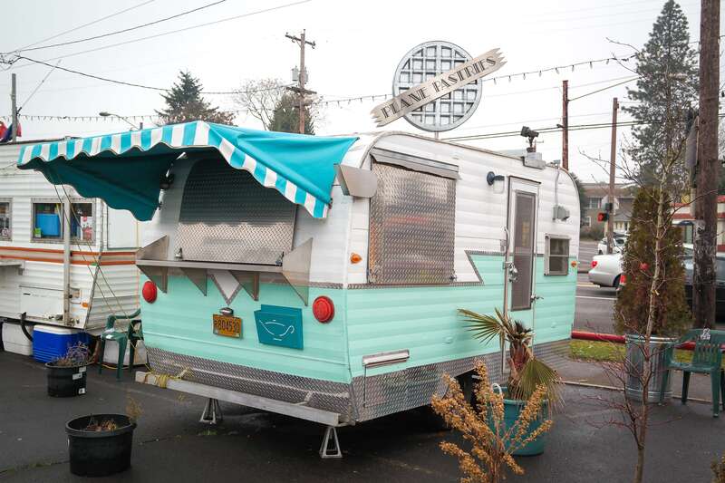 Plane Pastries food cart at the Carts on Foster Pod in Portland, Oregon