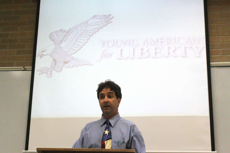 Robert Paul speaking at the University of North Texas in Denton, Texas.

Please attribute to Gage Skidmore if usd elsewhere.