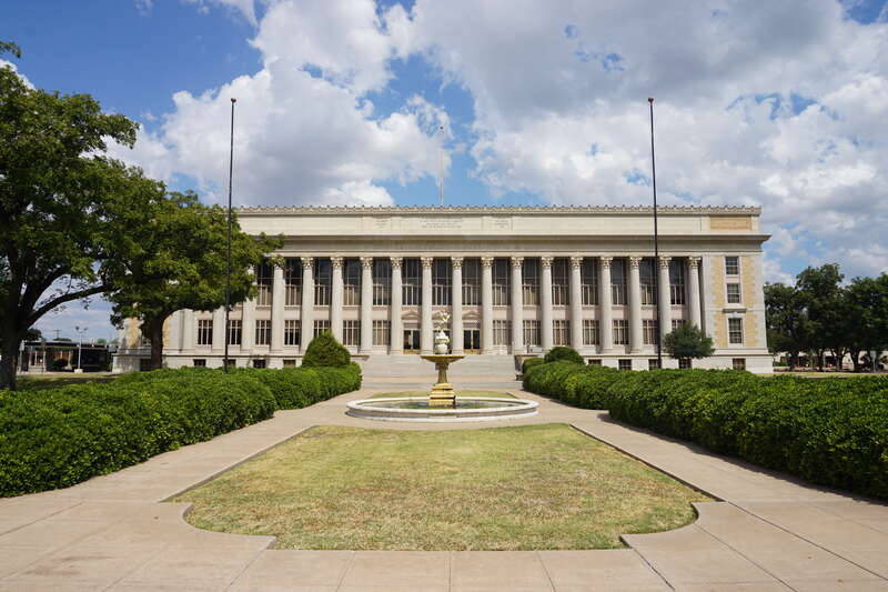 The Tom Green County Courthouse in San Angelo, Texas (United States).