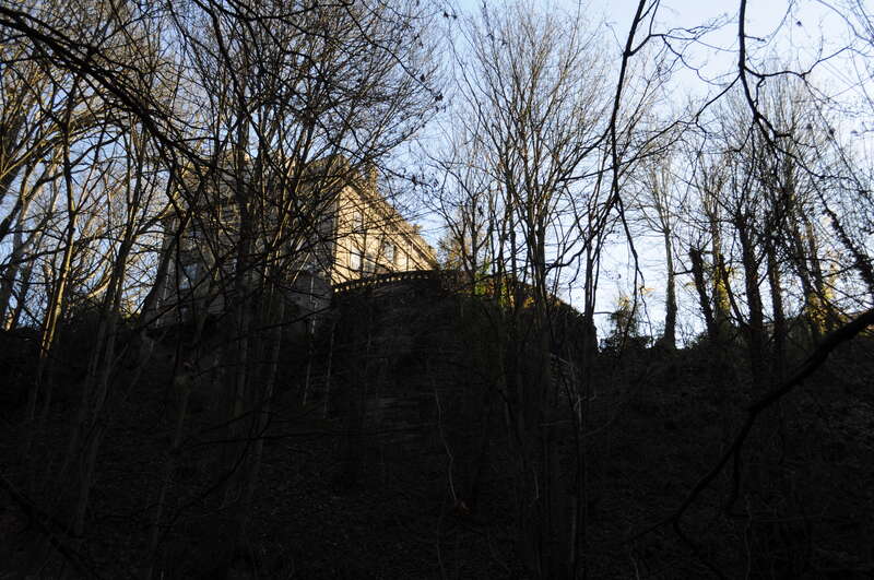 This concrete house on E Highland Drive in the Harvard Belmont Landmark District, Capitol Hill, Seattle, Washington, was built in 1910 for transportation magnate Samuel (&quot;Sam&quot;) Hill. Architects: Hornblower and Marshall, based in Washington, D.C.