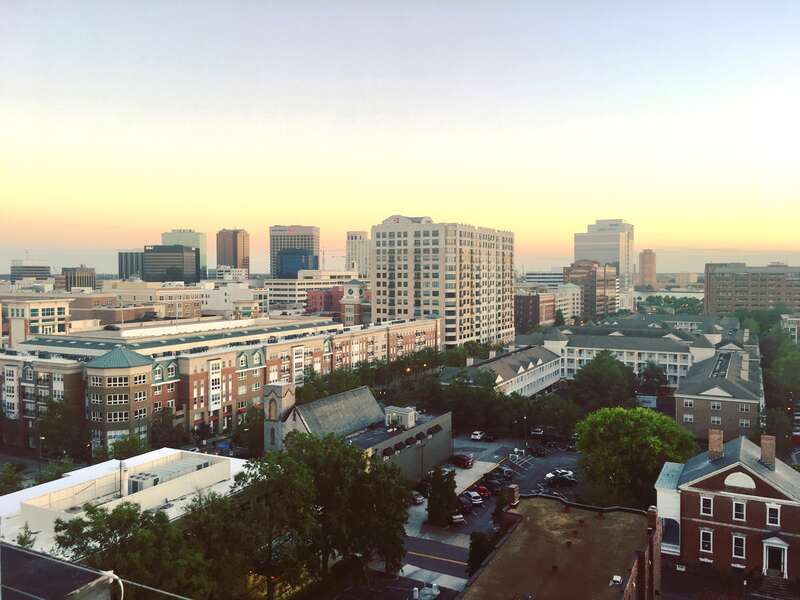 Skyline of Downtown Norfolk Looking Towards Portsmouth