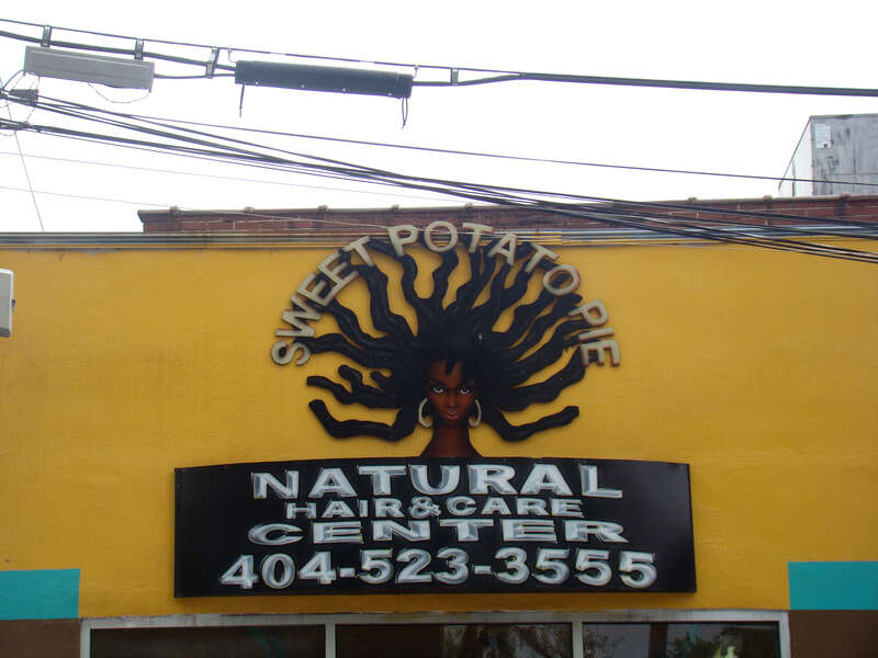 sweet potato pie natural hair @ care center. where to go to get your herr did in atlanta, ga.