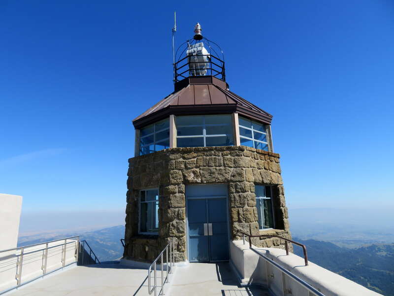 Summit tower on Mount Diablo in May 2019