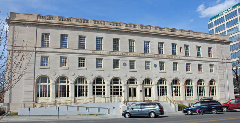 The U.S. Post Office, located at 400 Rood Avenue in Grand Junction, Colorado. The property, now the Wayne N. Aspinall Federal Building United States Court House, is listed on the National Register of Historic Places.