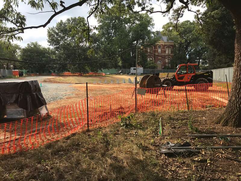 I took this in college as part of an assignment. We had to photo the in-progress construction of the Enslaved Laborers Memorial.
I am very thankful to my professor, Rose Buckelew, for this assignment as the photo is paying dividends to me years
