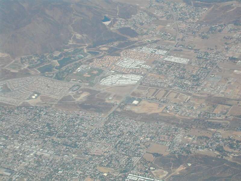 Aerial View of Yucaipa, California