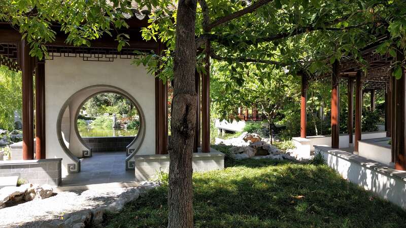 The Desert Garden here is world-famous and far exceeds every expectation. Not only are the specimens massive and rare, but they are arranged with an exceptional eye for composition. The Chinese Garden is overwhelming in its beauty, size and