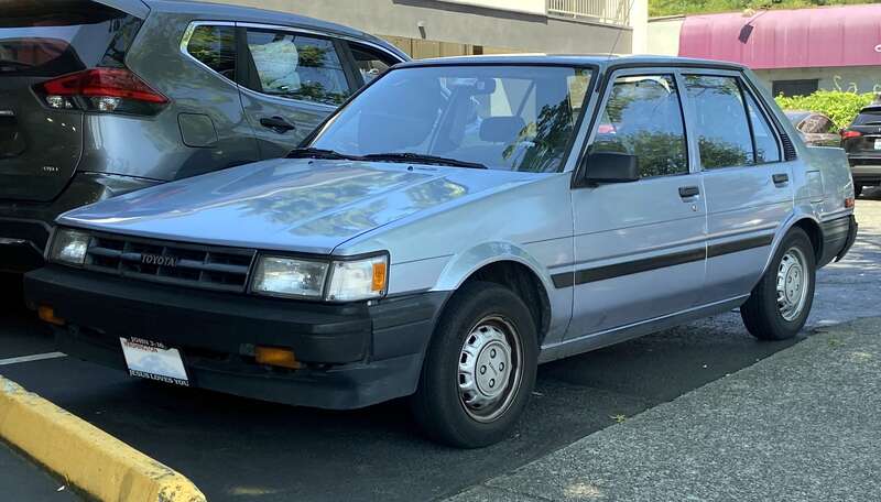 1987 Toyota Corolla photographed in Kirkland, Washington.