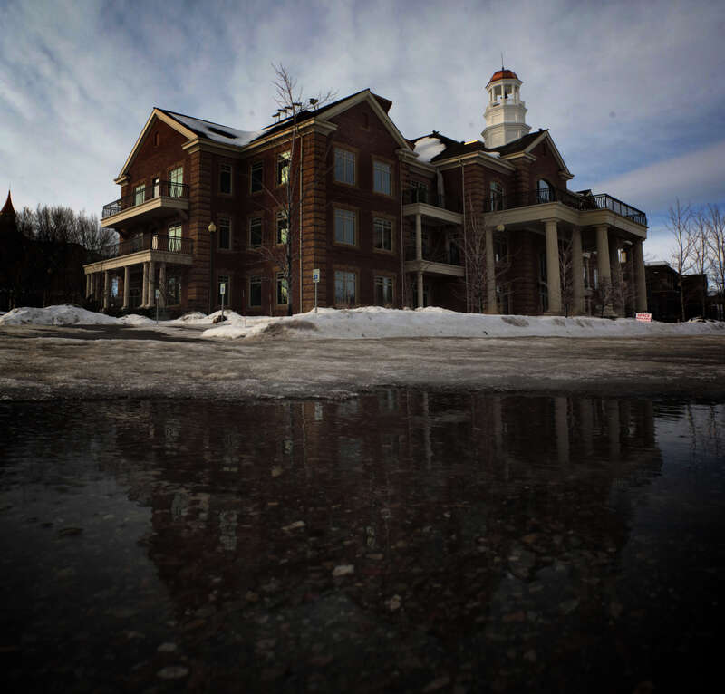 500px provided description: Cold Wind, Warm Day... Photo Time. ;) [#landscape ,#reflections ,#sunset ,#water ,#reflection ,#building ,#snow ,#panorama ,#landscapes ,#skyline ,#panoramic ,#waterscape ,#snake river ,#idaho falls ,#Idaho ,#snake river