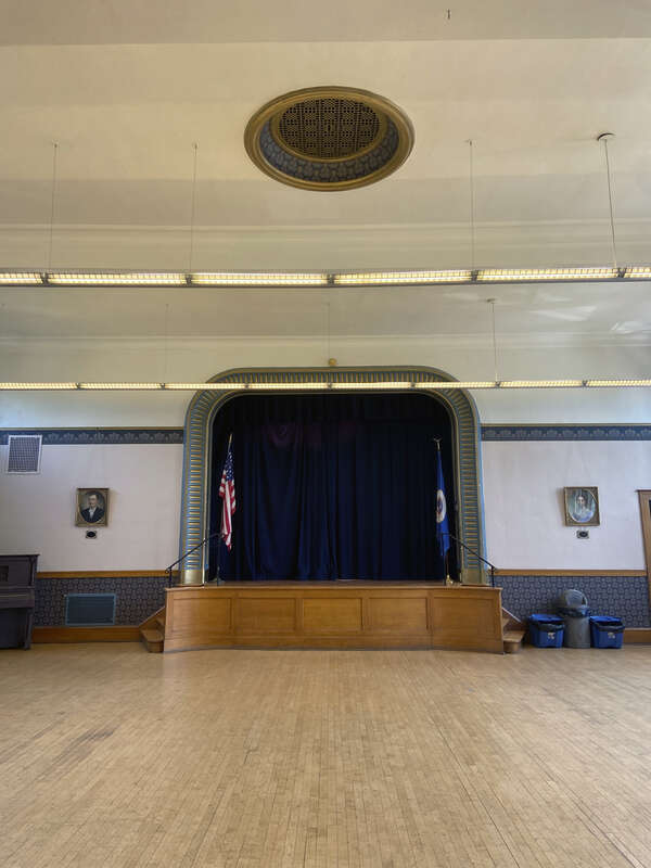 Auditorium and stageCharles Thompson Memorial Hall
1824 Marshall Ave, St Paul, MN
St Paul, Minnesota, USA.

Built in 1916, it was the first social club in the nation designed exclusively for the deaf.