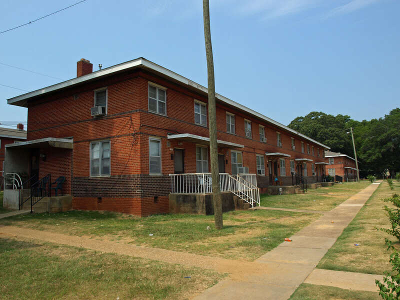 The Cleveland Court Apartments, former home of Rosa Parks in Montgomery, Alabama