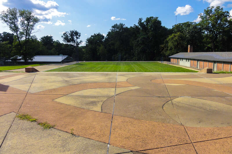 The Memorial Pool in Druid Hill Park, Baltimore, MD, by artist Joyce J. Scott. Photo by Graham Coreil-Allen. https://grahamprojects.com