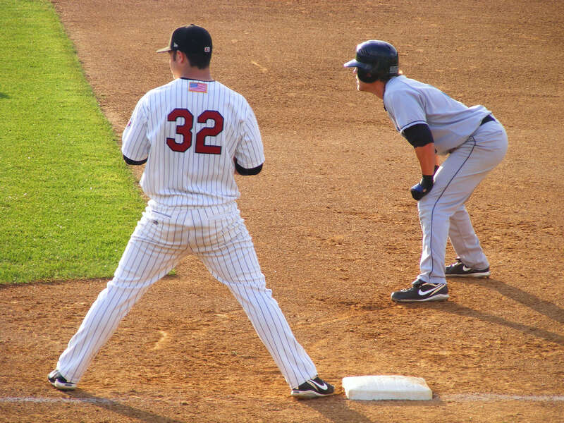 #32 - Erik Lis - 1B - New Britain Rockcats  #5 - Brock Bond - 2B - Connecticut Defenders