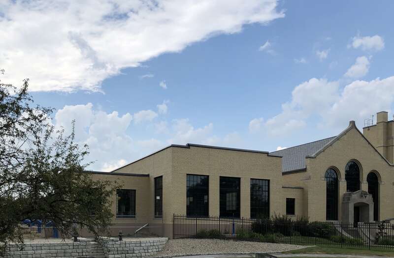 The brick water treatment plant in Findlay, Ohio.