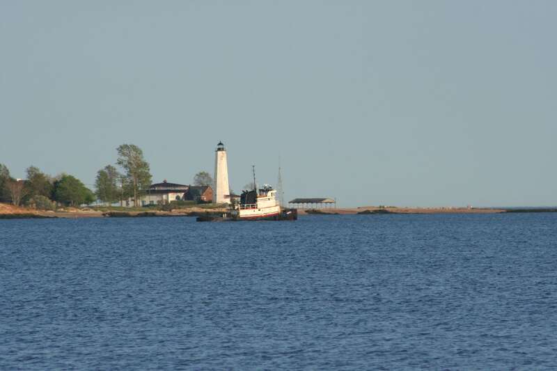 Five Mile Point Light, located in New Haven, Connecticut, USA