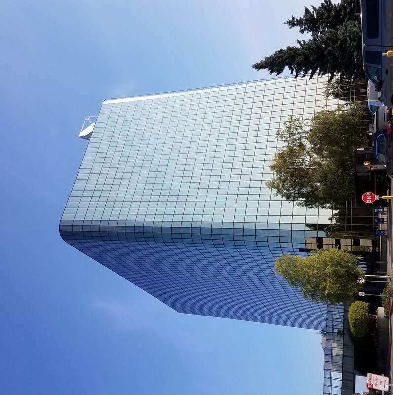 Frontier Building in midtown Anchorage, AK, USA. It hosts many organizations which include State of Alaska offices and the consular office of Japan.