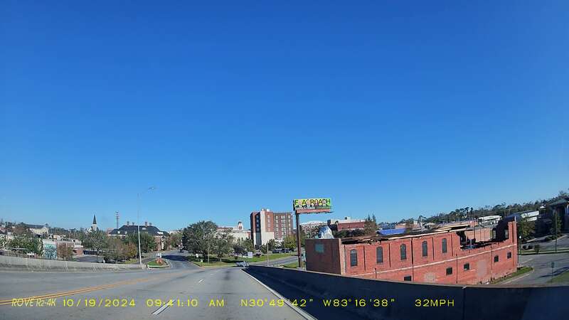 Hurricane Helene, Valdosta, 204 S Ashley St views from James Beck Overpass, Lowndes County, Georgia