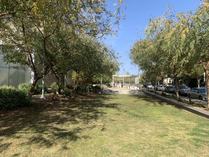 Ishihara Park in Santa Monica, California, United States as of April 2021.