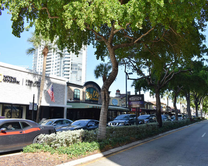 Las Olas Boulevard in Fort Lauderdale, Florida.