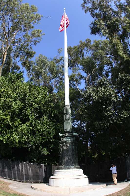 World War I Memorial Flagstaff created by Lee Lawrie and Bertram Grosvenor Goodhue.