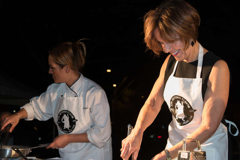 Lisa Astorga-Watel and Sheryl Sculley at San Antonio Flavor 2015