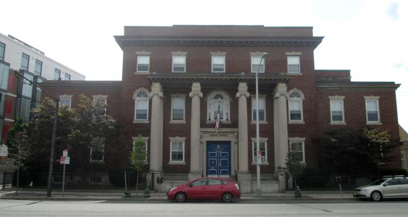 The Cambridge Masonic Temple, located at 1950 Massachusetts Avenue, north of the Porter Square Hotel, in the North Cambridge neighborhood of Cambridge, Massachusetts, was built in 1910, and is home to a number of Masonic organizations.  In 2009, it