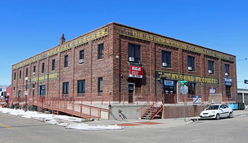 The McCord-Brady Company building, located at 1506 Thomes Avenue in Cheyenne, Wyoming. The property, a former wholesale grocery warehouse, is listed on the National Register of Historic Places.