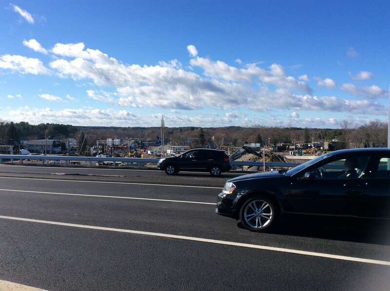 Traffic from New On-Ramp merging at I-93 Southbound