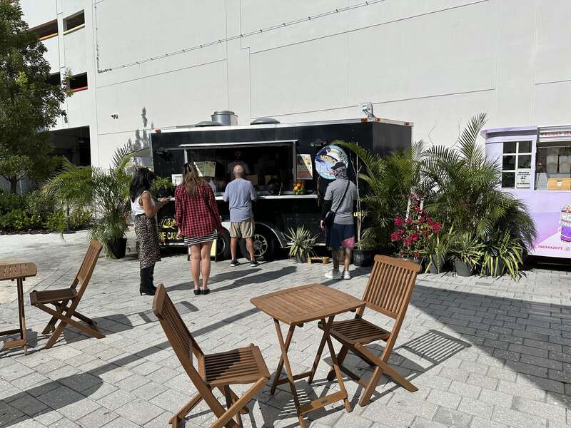 Miami Design District food stall, December 2022