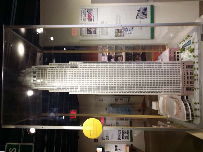 Modell des Bank of America Corporate Center im Levine Museum of the New South