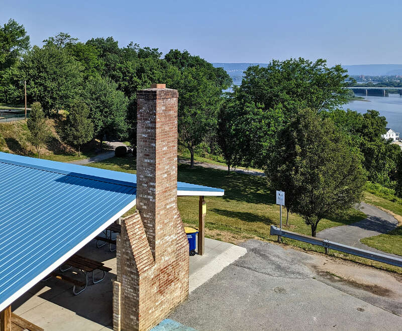 Negley Park, 418 Cumberland Road, Lemoyne, PA  
On road near upper pavilion with view of the Susquehanna River.