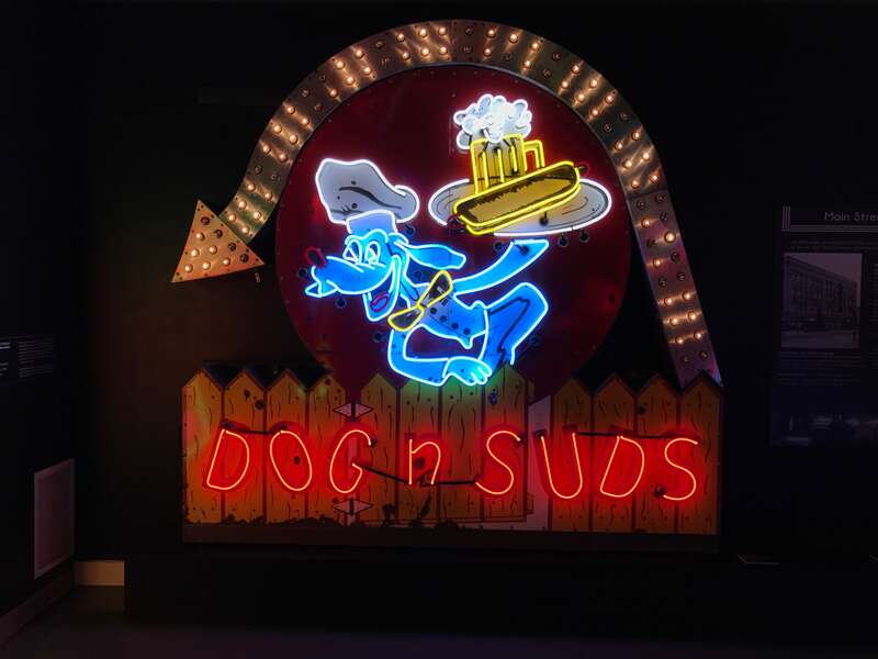 A neon exhibit at the Neville Public Museum in Green Bay, WI.