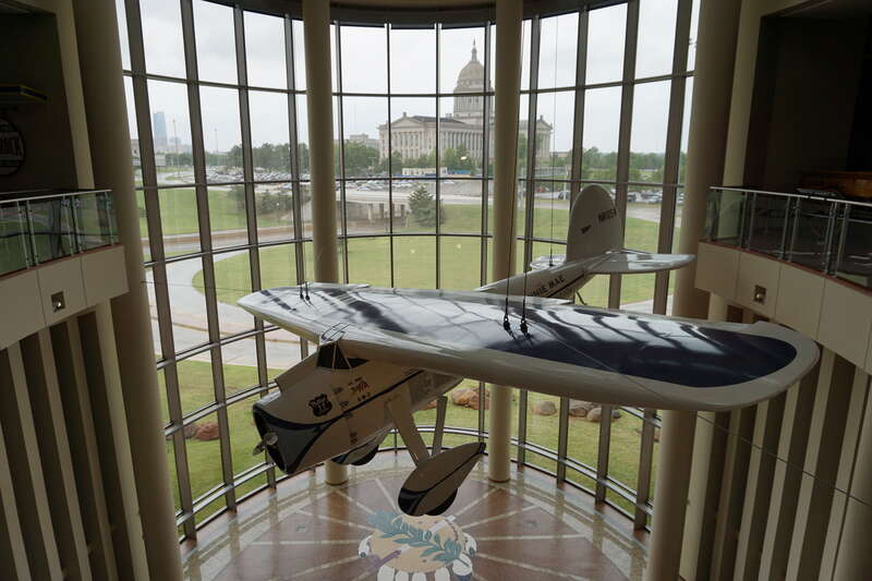 The Winnie Mae replica at the Oklahoma History Center in Oklahoma City, Oklahoma (United States).