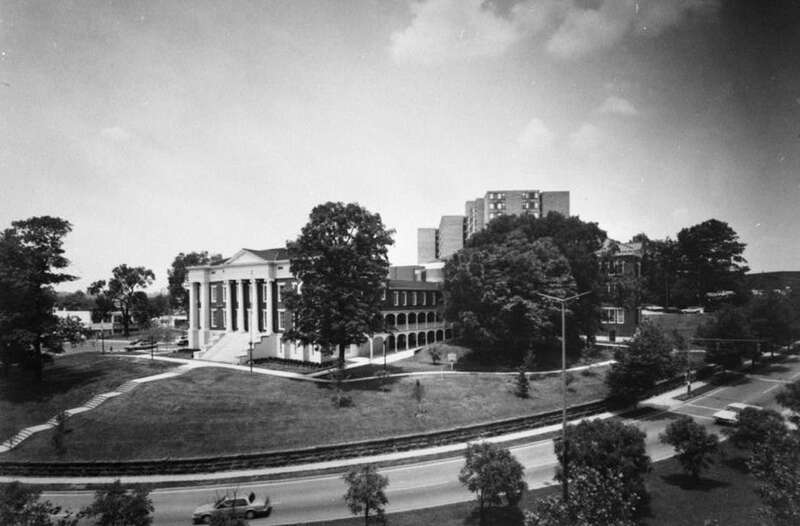Old Knoxville City Hall in Knoxville, Tennessee, USA.  This building was constructed in 1840s for the Tennessee School for the Deaf, which occupied it until it moved to its Island Home campus.  The building then served as Knoxville City Hall until