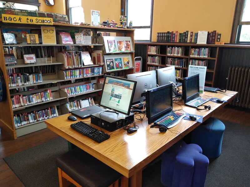 Interior of the Old CO City Library. Part of the Pikes Peak Library District.