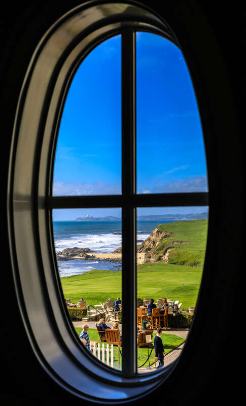 500px provided description: View from one of the windows in Ritz Carlton at Half Moon Bay [#sunset ,#california ,#pacific ,#half moon bay ,#pacific coast ,#ritz carlton]