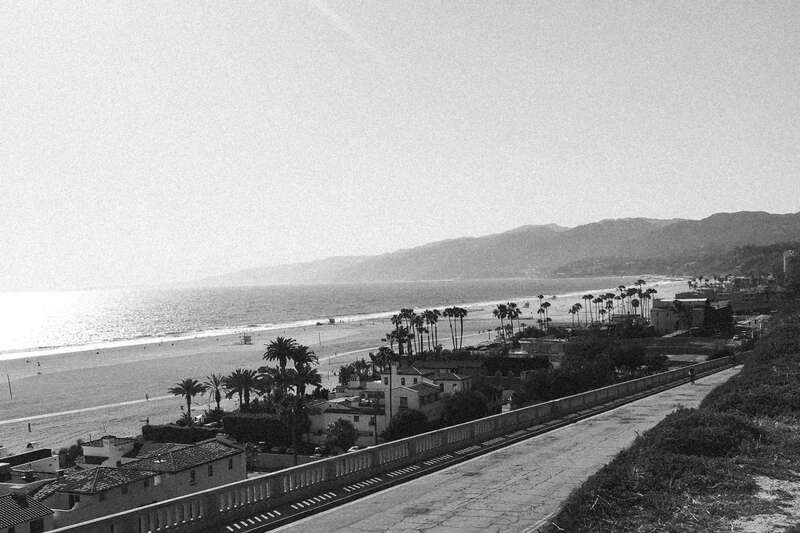 Palisades Beach, Santa Monica, California.