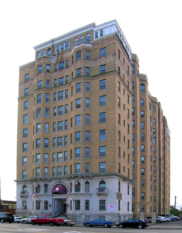 Pasedena Apartments  — at 2170 East Jefferson Avenue — in Detroit, Michigan.
On the National Register of Historic Places.
Built in 1902, in the Renaissance Revival style.
An early example of upper-class, multi-unit housing, and is one of the earliest