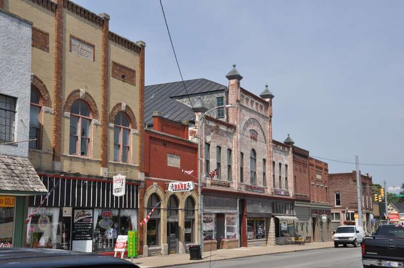 The Pendleton Historic District of Pendleton, Indiana.