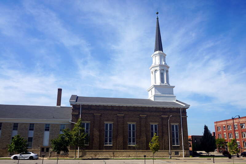 First Presbyterian Church in Racine, Wisconsin (United States).